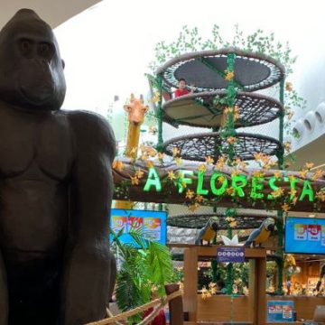 ‘A Floresta’ encanta crianças no Grand Plaza Shopping